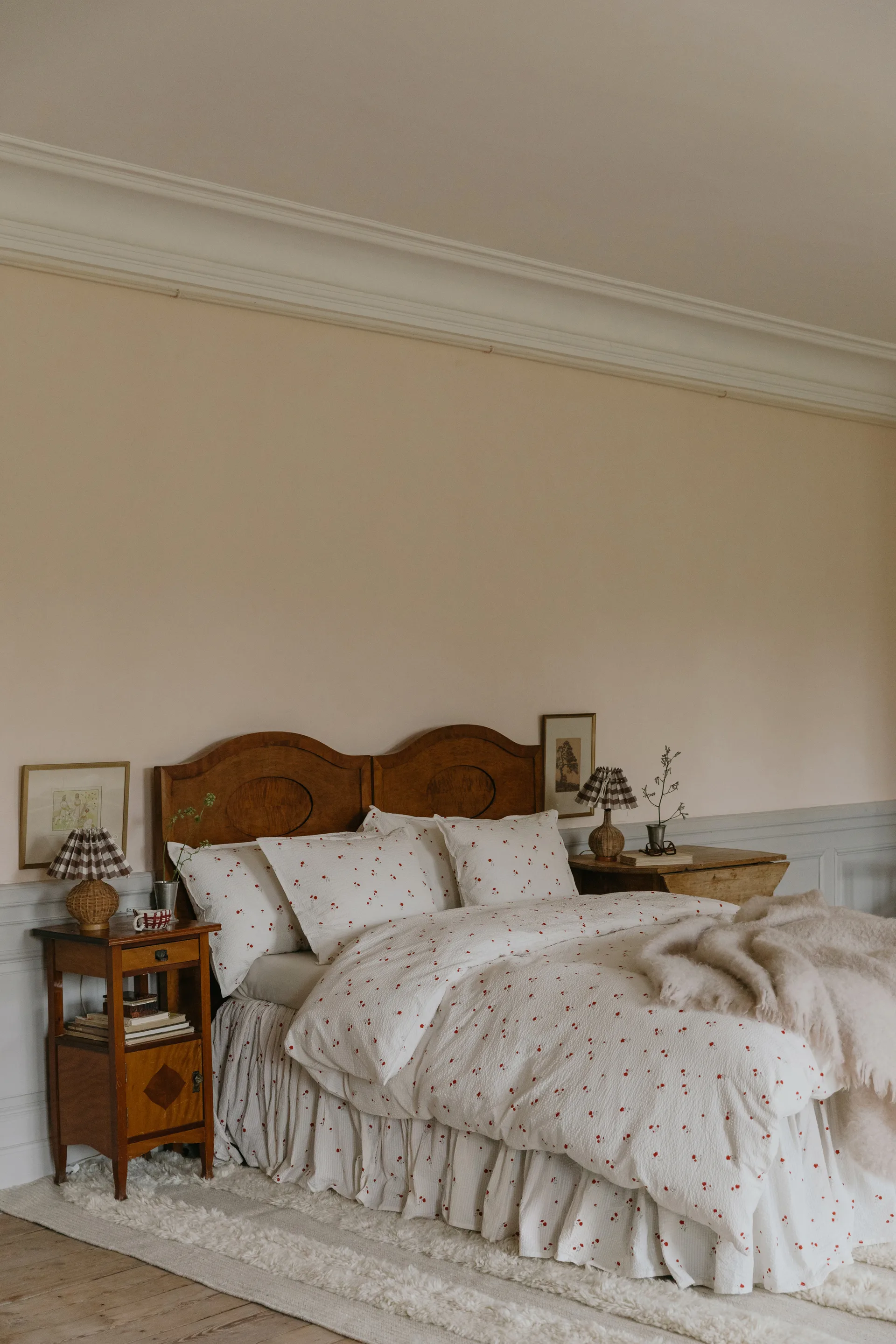 Volant de lit Poppy Seersucker, 140x200x53 cm Garbo&Friends