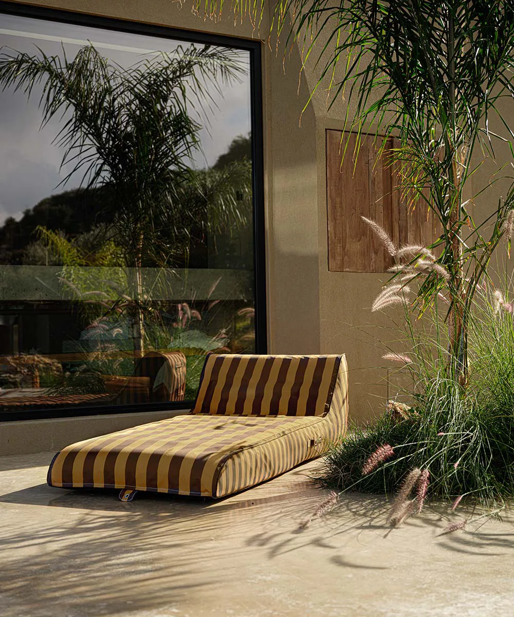 Bain de soleil flottant Garden Glory, Jaune safran-brun, 85x168,5 cm Garden Glory