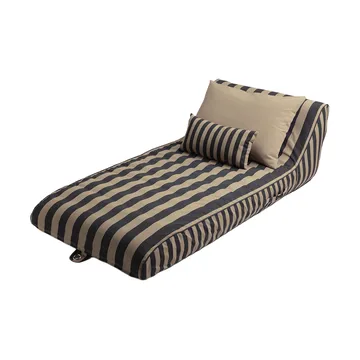 Bain de soleil flottant Garden Glory - Noir-beige, 85x168,5 cm - Garden Glory
