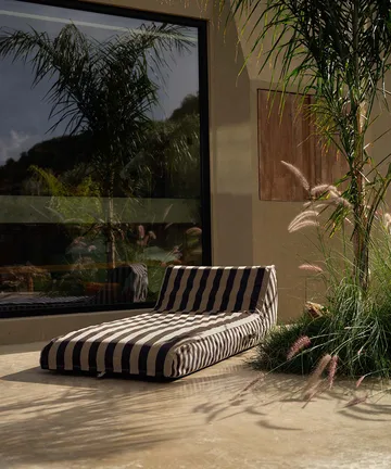 Bain de soleil flottant Garden Glory - Noir-beige, 85x168,5 cm - Garden Glory