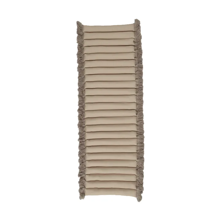 Coussin de siège Garden Glory à franges - Beige, frange beige, 38x120 cm - Garden Glory