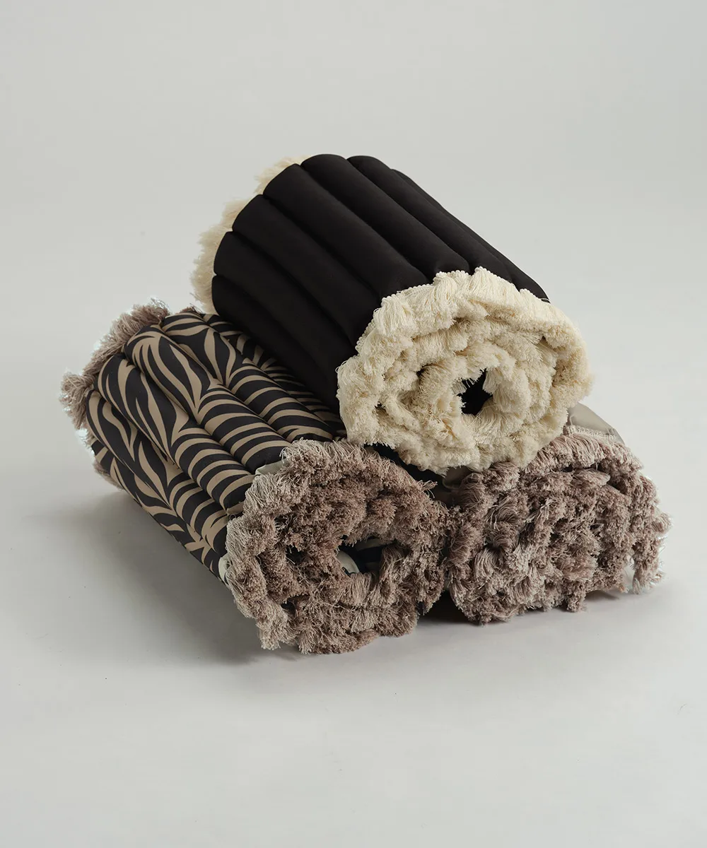 Coussin de siège Garden Glory à franges, Beige, frange beige, 38x120 cm Garden Glory