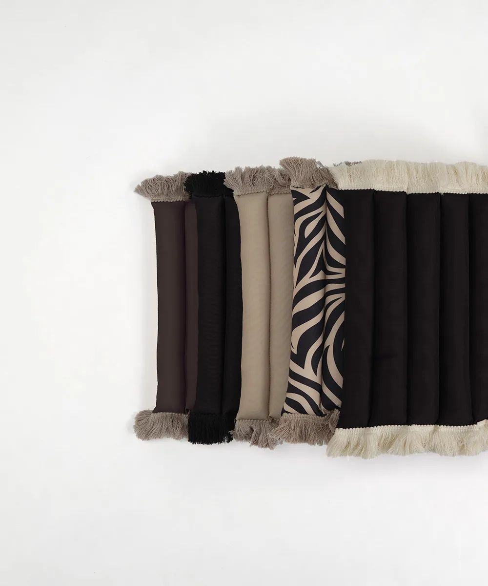 Coussin de siège Garden Glory à franges, Beige, frange beige, 38x120 cm Garden Glory