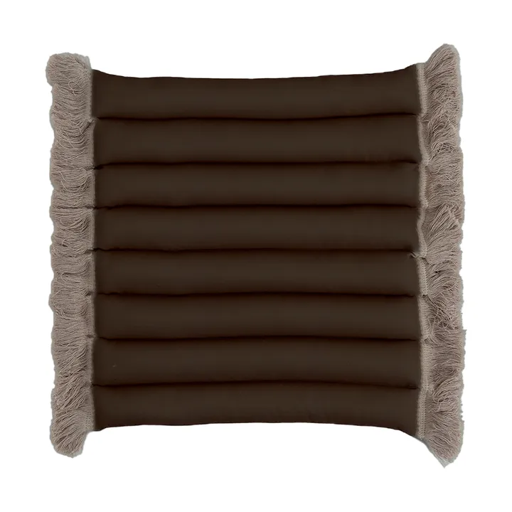Coussin de siège Garden Glory à franges - Beige, frange beige, 38x40 cm - Garden Glory