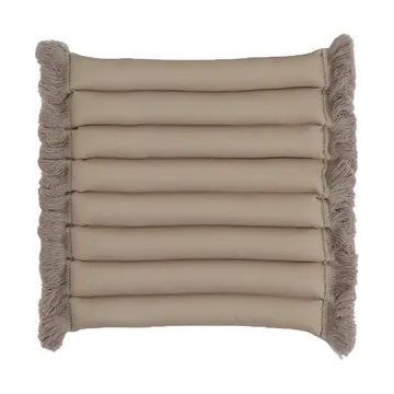 Coussin de siège Garden Glory à franges - Beige, frange beige, 38x40 cm - Garden Glory