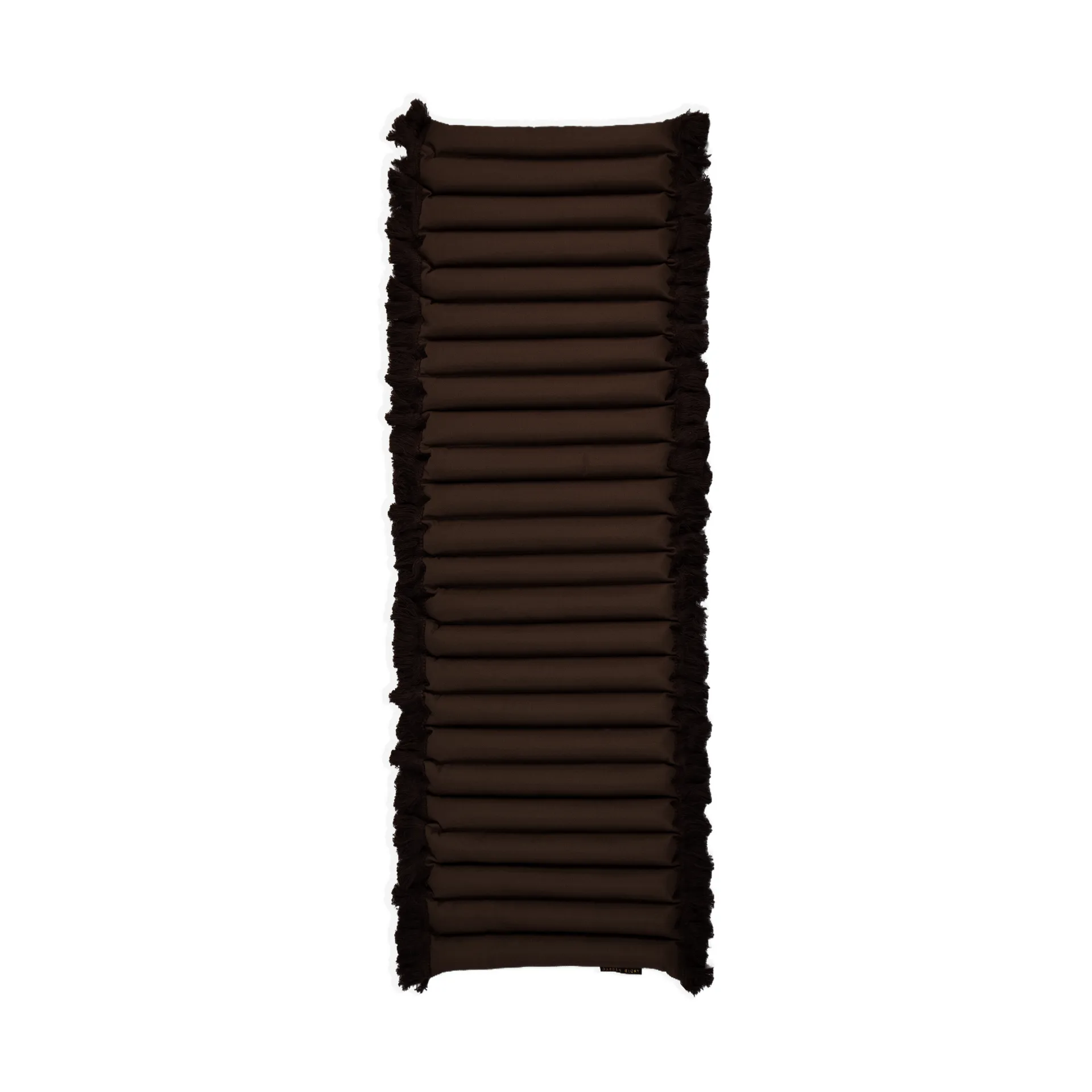 Garden Glory Coussin de siège Garden Glory à franges Marron, frange beige, cm
