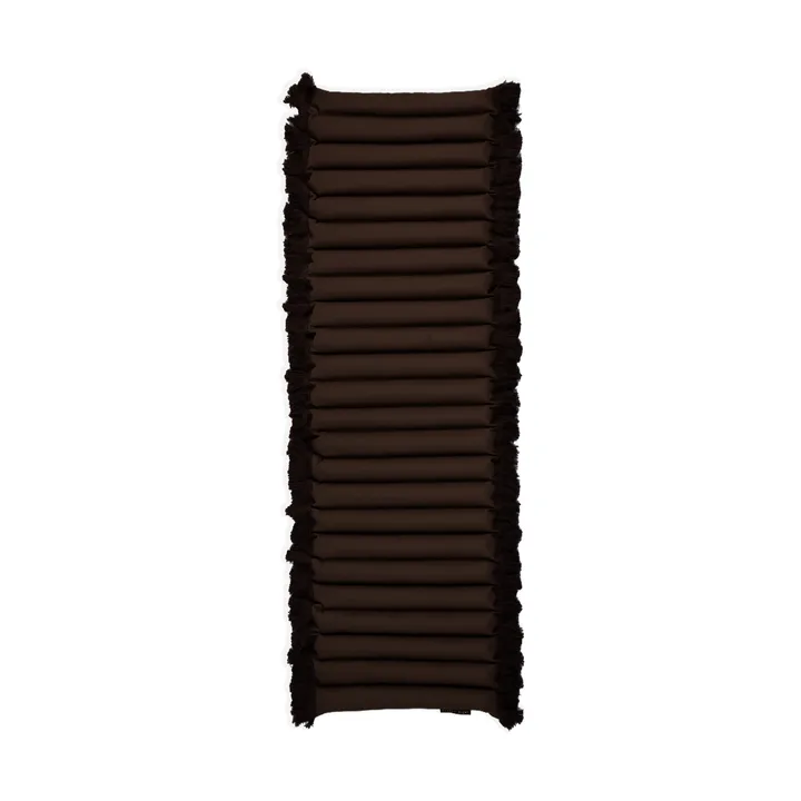 Coussin de siège Garden Glory à franges - Marron, frange beige, 38x120 cm - Garden Glory
