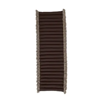 Coussin de siège Garden Glory à franges - Marron, frange beige, 38x120 cm - Garden Glory