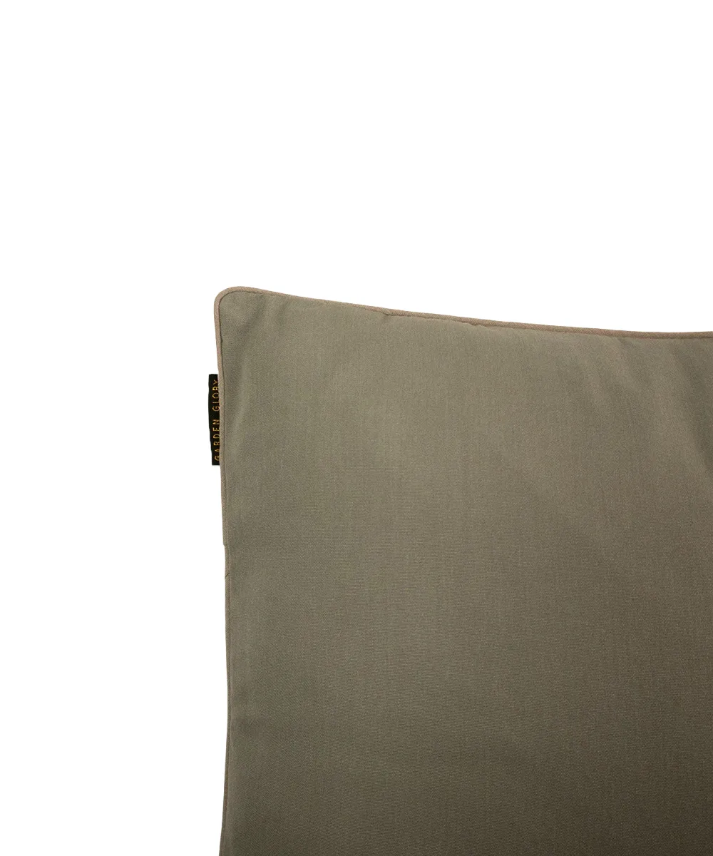 Coussin Garden Glory, Eucalyptus vert avec bord beige 50x70 cm Garden Glory