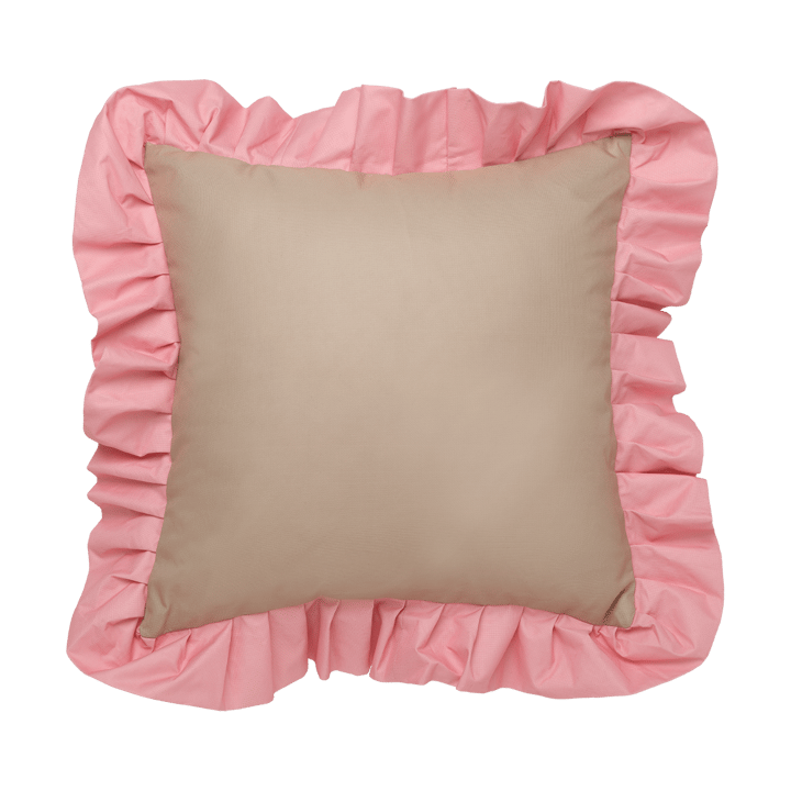 Coussin Garden Glory Outdoor avec volants 45x45 cm - Beige-pink - Garden Glory