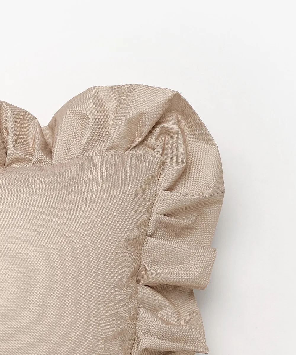 Coussin Garden Glory Outdoor avec volants 45x45 cm, Beige Garden Glory