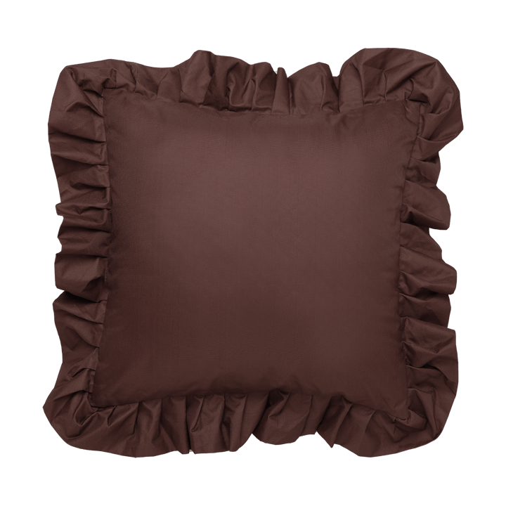 Coussin Garden Glory Outdoor avec volants 45x45 cm - Marron - Garden Glory