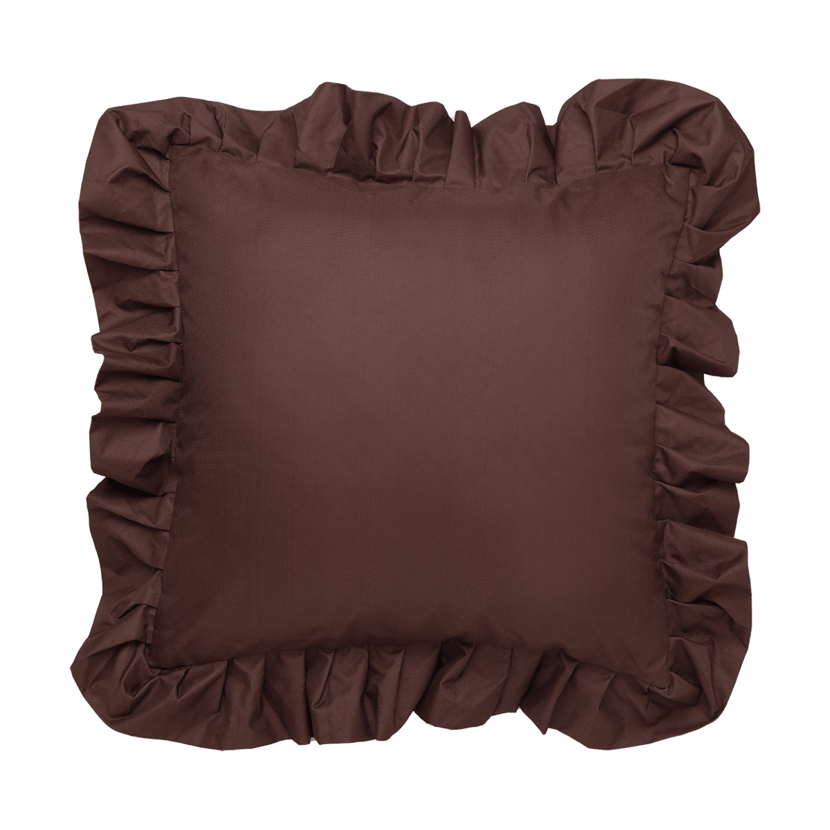 Garden Glory Coussin Garden Glory Outdoor avec volants 45x45 cm Marron