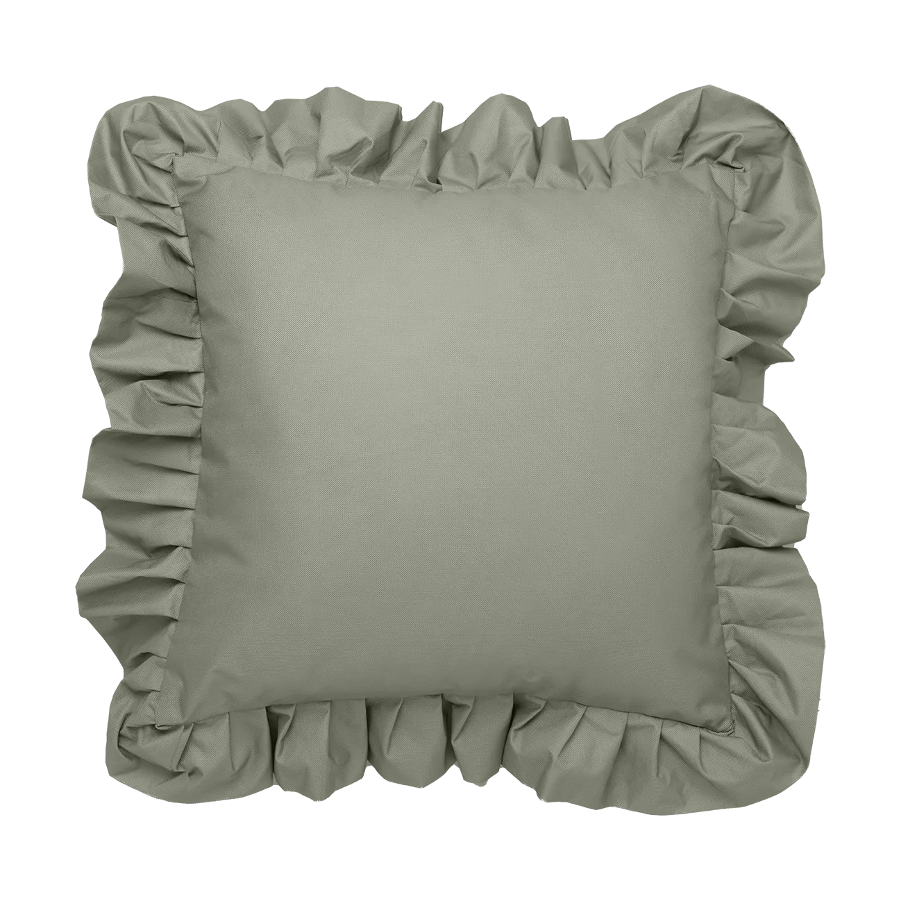 Coussin Garden Glory Outdoor avec volants 45x45 cm, Vert Garden Glory