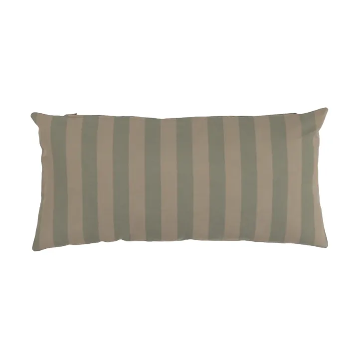 Coussin rayé Garden Glory - Eucalyptus vert-beige, 25x50 cm - Garden Glory