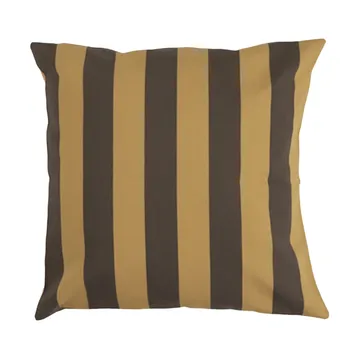 Coussin rayé Garden Glory - Jaune safran-brun, 50x50 cm - Garden Glory