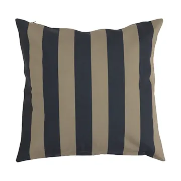 Coussin rayé Garden Glory - Noir-beige, 50x50 cm - Garden Glory