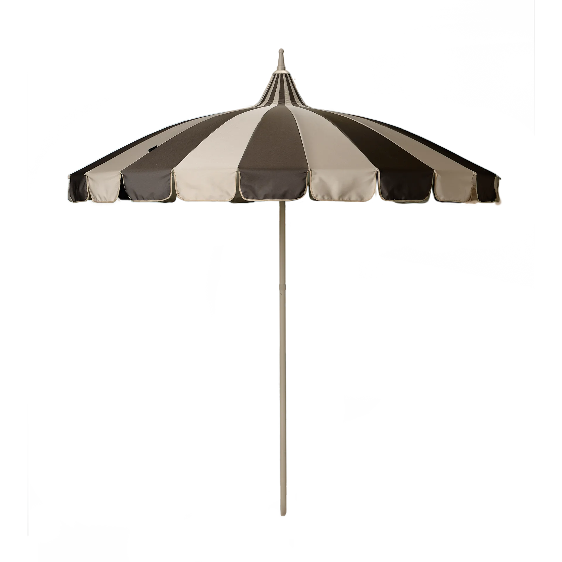 Parasol Garden Glory Outdoor, Beige-brun bande Garden Glory
