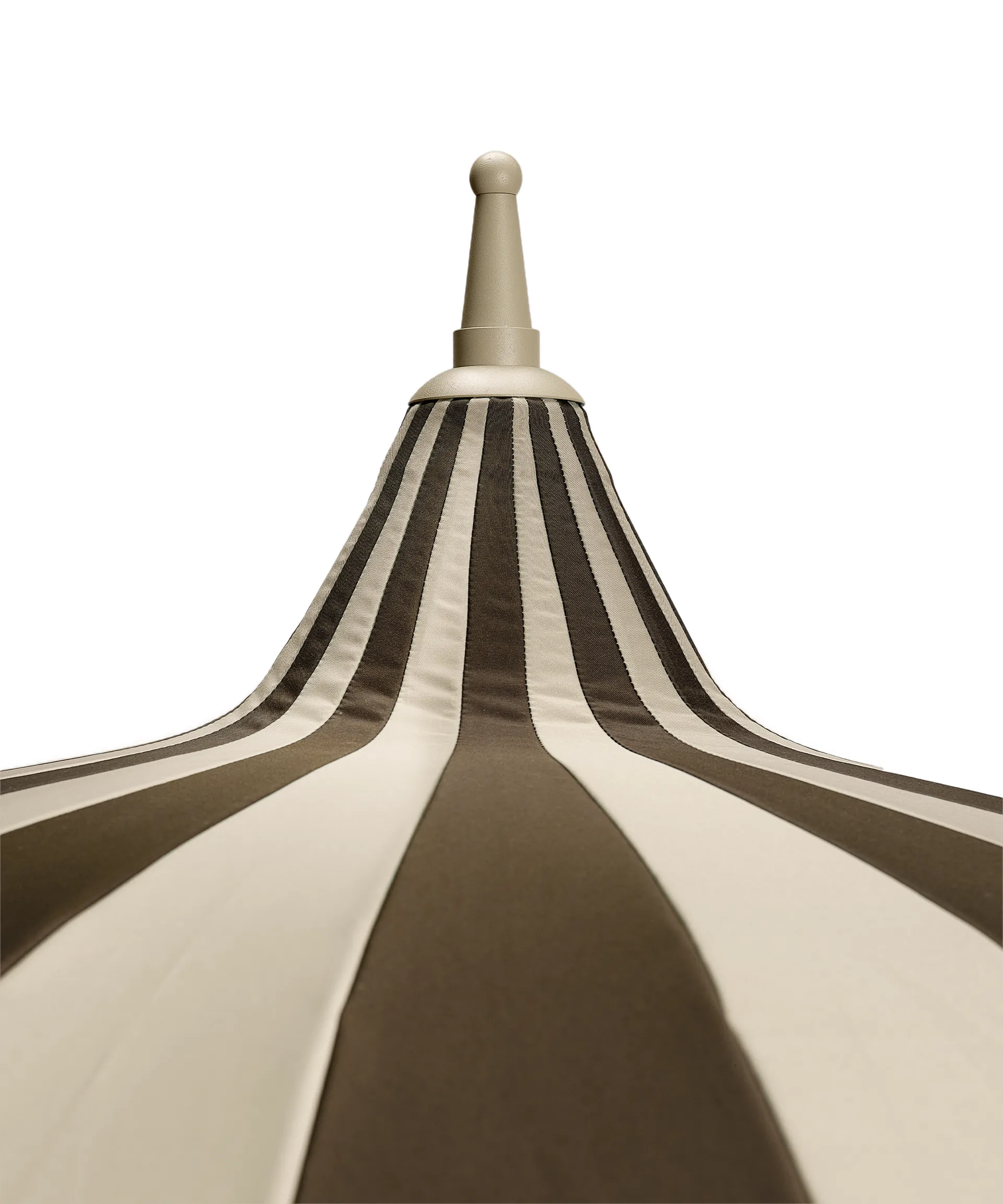 Parasol Garden Glory Outdoor, Beige-brun bande Garden Glory
