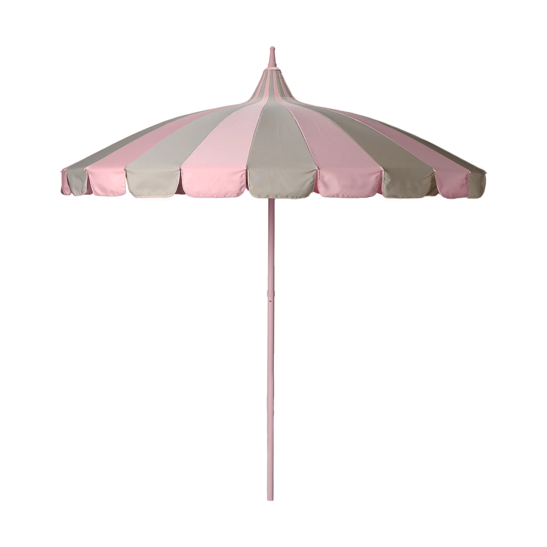 Parasol Garden Glory Outdoor, Pink-beige stripe Garden Glory