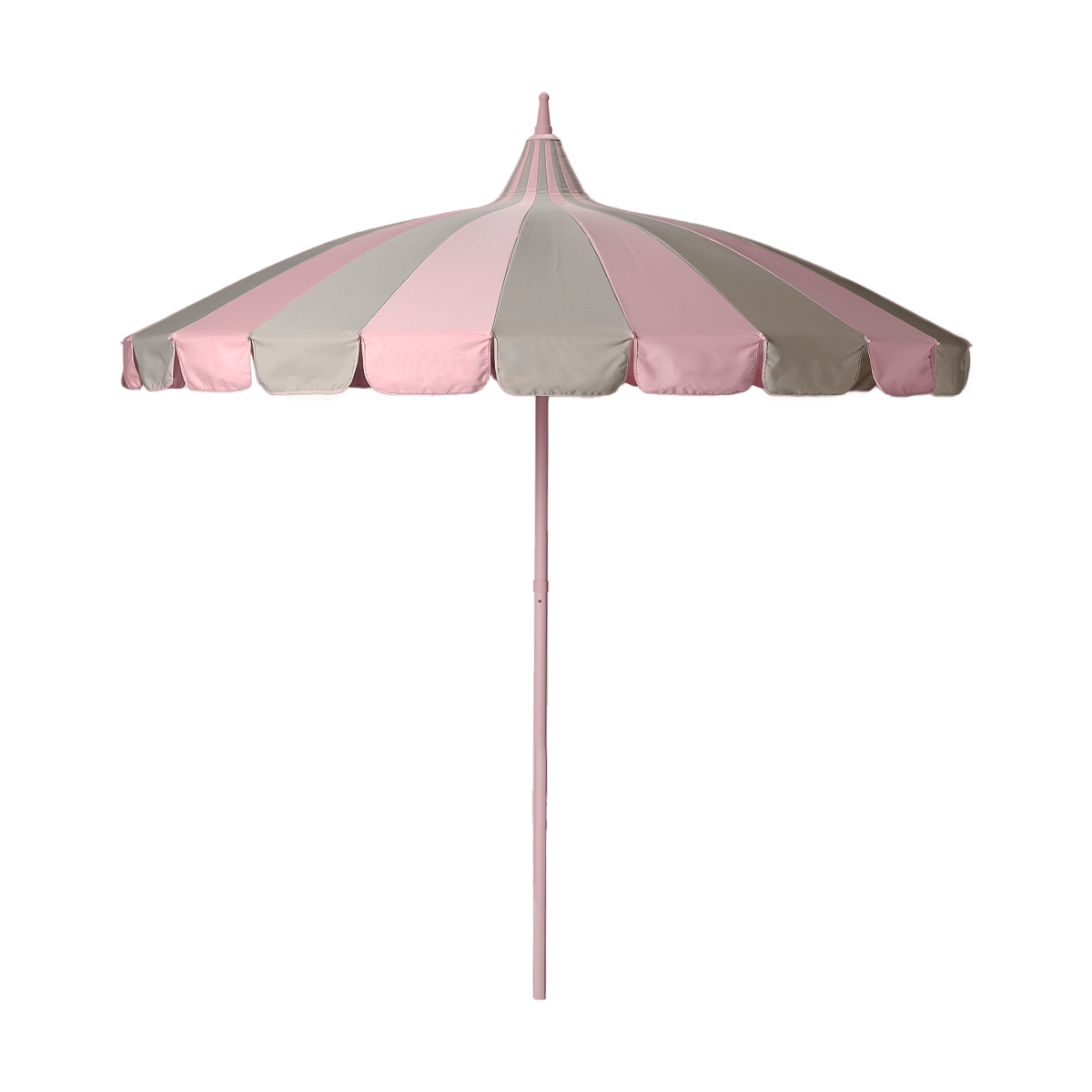 Garden Glory Parasol Garden Glory Outdoor Pink-beige stripe