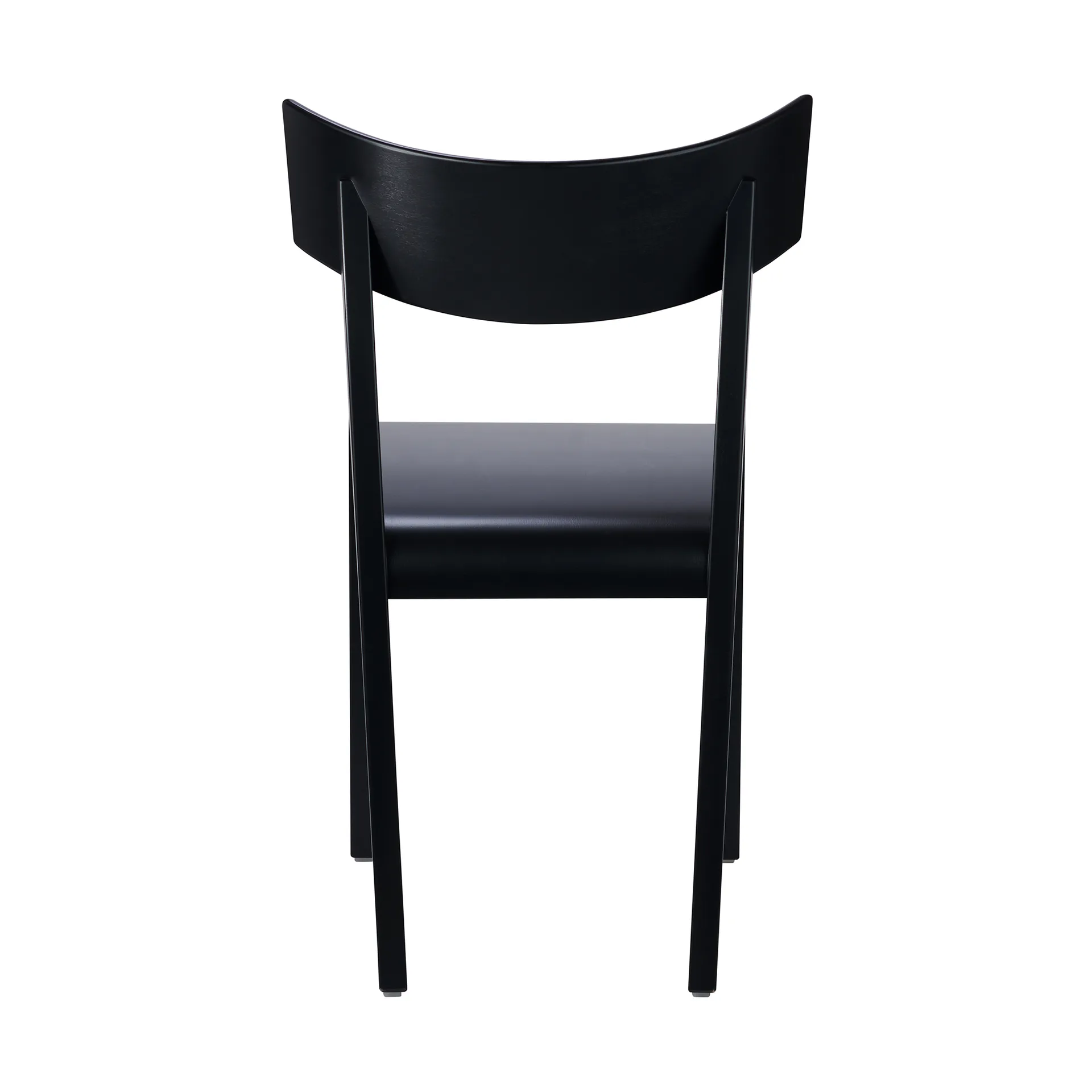 Chaise Tati, Siège plaqué hêtre - teinté noir Gärsnäs