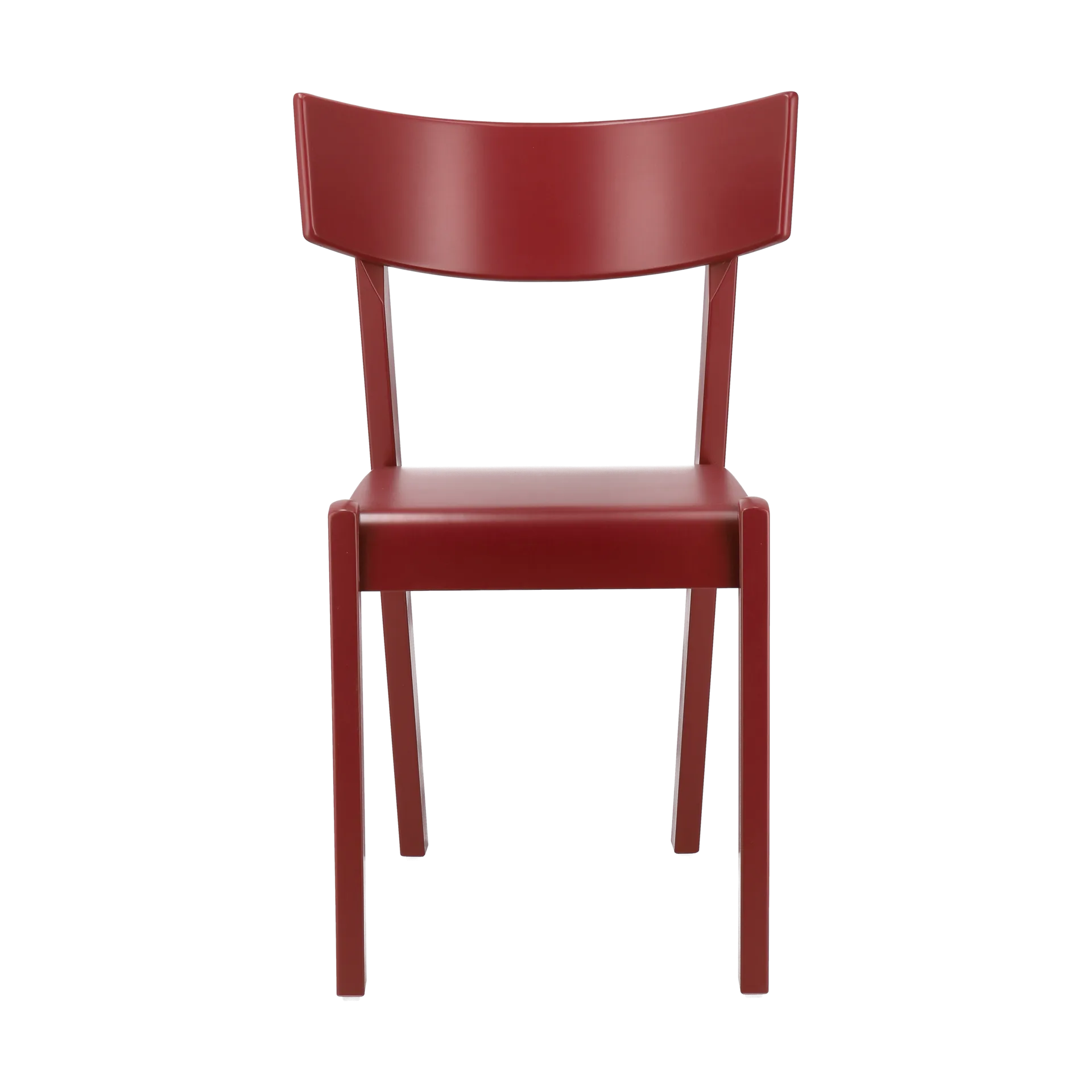 Chaise Tati, Siège plaqué hêtre - teinté rouge Gärsnäs