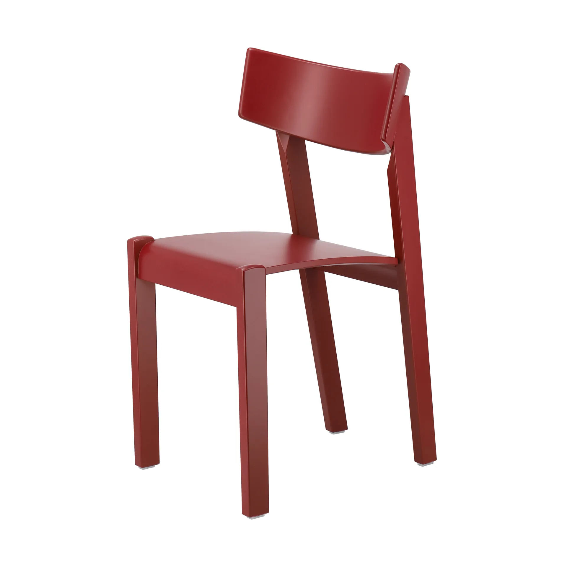 Chaise Tati, Siège plaqué hêtre - teinté rouge Gärsnäs