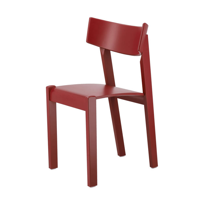 Chaise Tati - Siège plaqué hêtre - teinté rouge - Gärsnäs