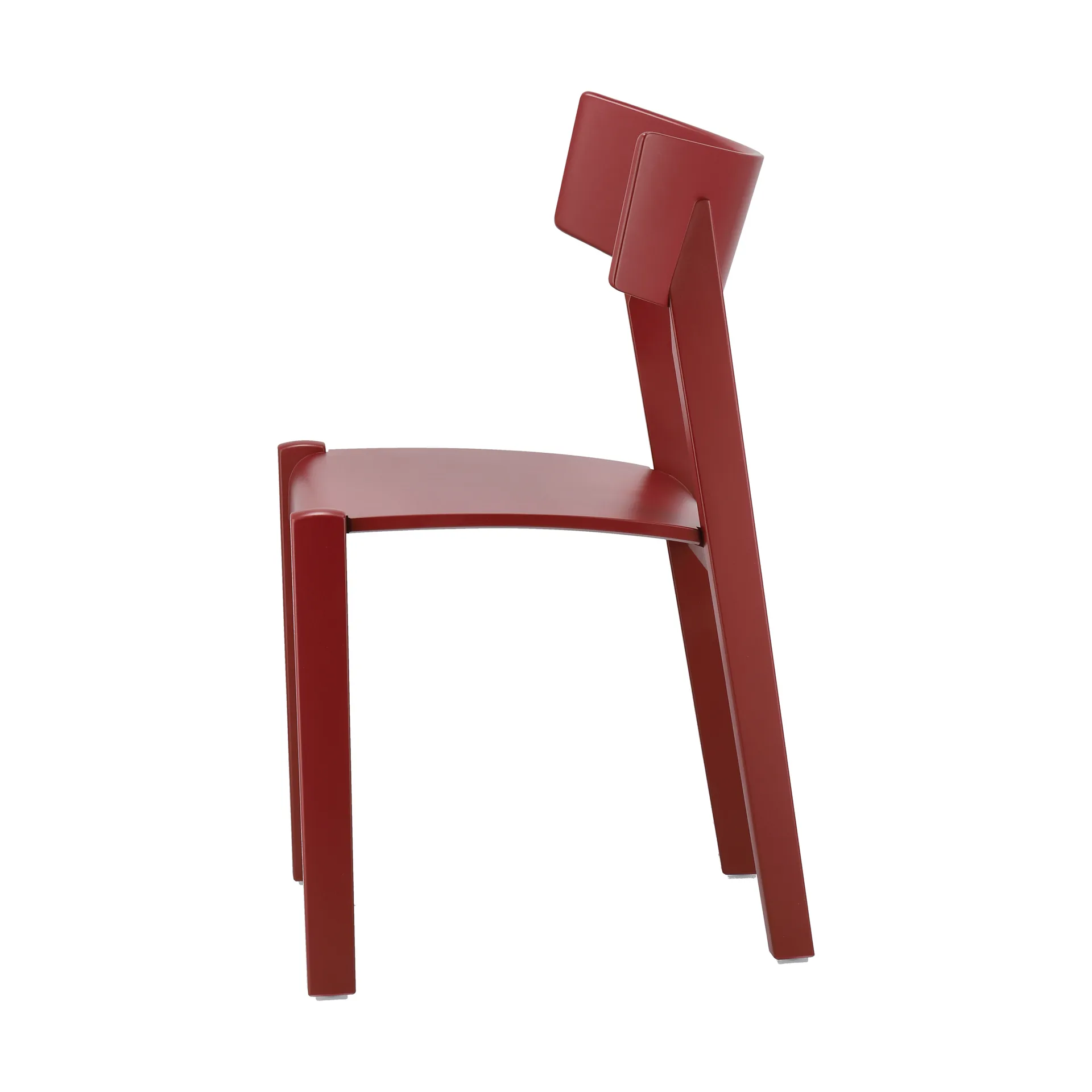 Chaise Tati, Siège plaqué hêtre - teinté rouge Gärsnäs
