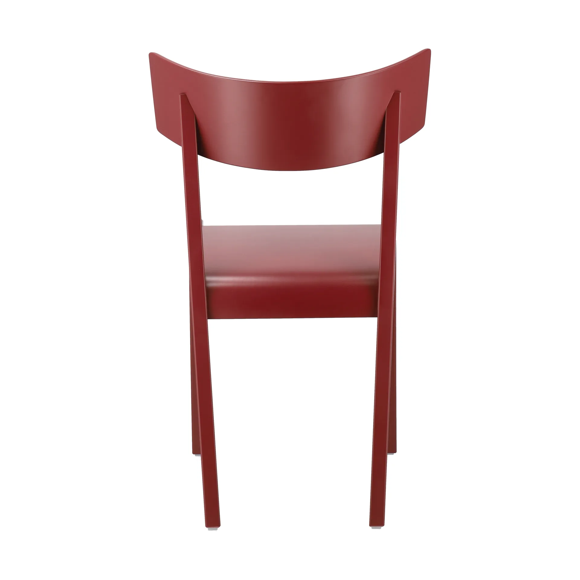 Chaise Tati, Siège plaqué hêtre - teinté rouge Gärsnäs