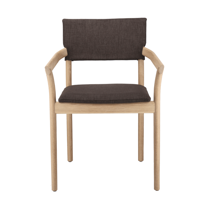 Chaise Vyn avec dossier rembourré - Monocoat natural-Lido 46 mole - Gärsnäs