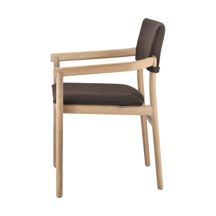 Chaise Vyn avec dossier rembourré - Monocoat natural-Lido 46 mole - Gärsnäs