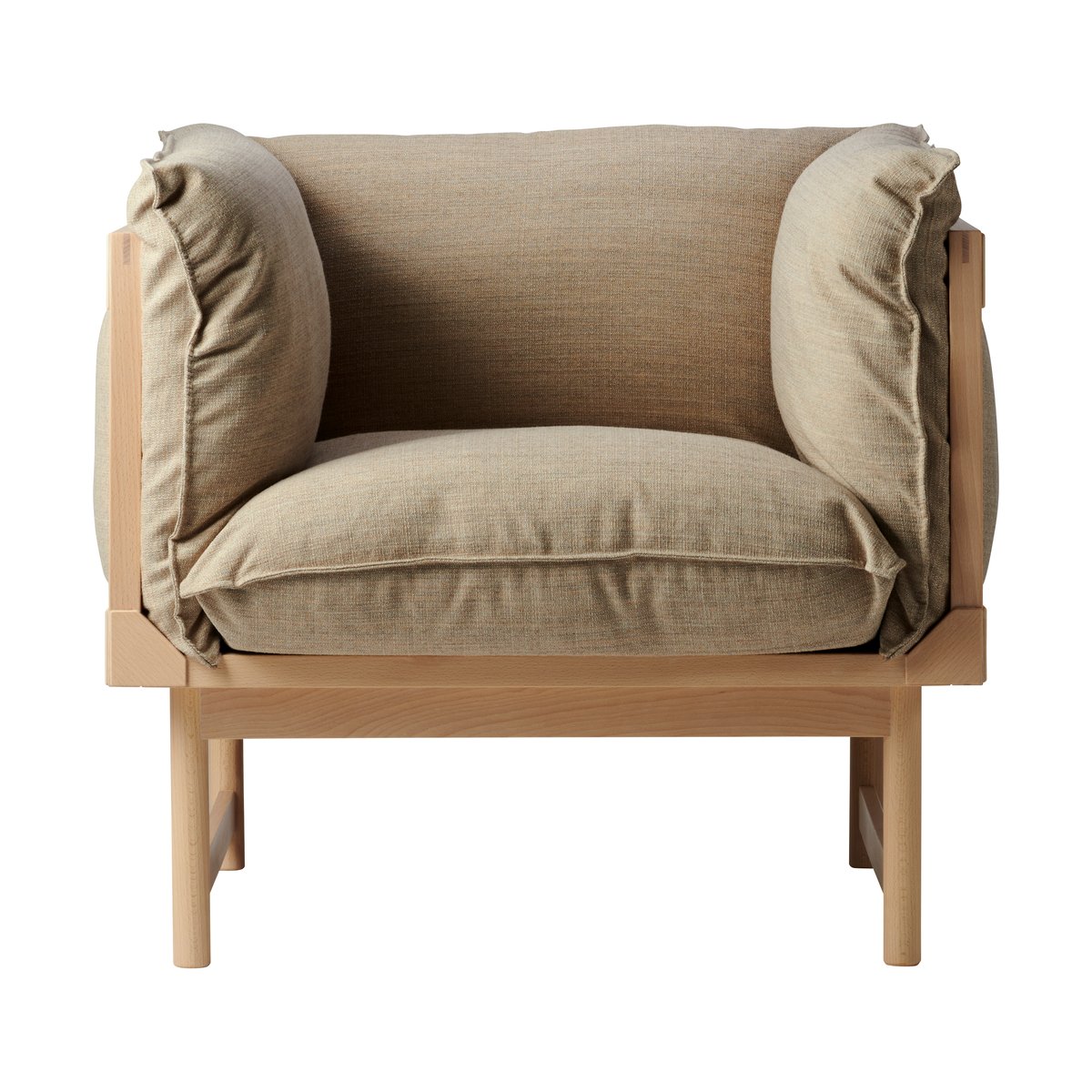 Gärsnäs Fauteuil Bleck Hêtre-white-foss 0212 | Design Scandinave | Chaises, tabourets & poufs | Gris