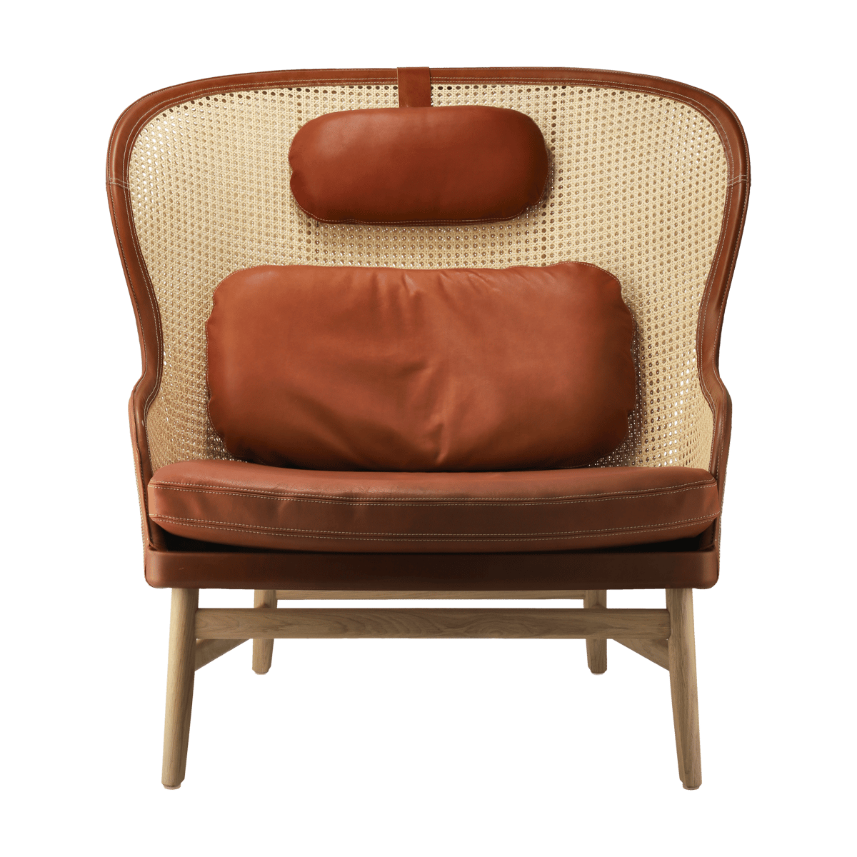 Gärsnäs Fauteuil Dandy Chêne naturel - cuir Tärnsjö cognac