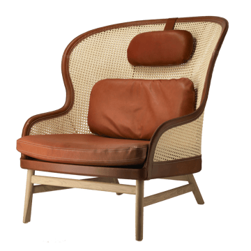 Fauteuil Dandy - Chêne naturel - cuir Tärnsjö cognac - Gärsnäs