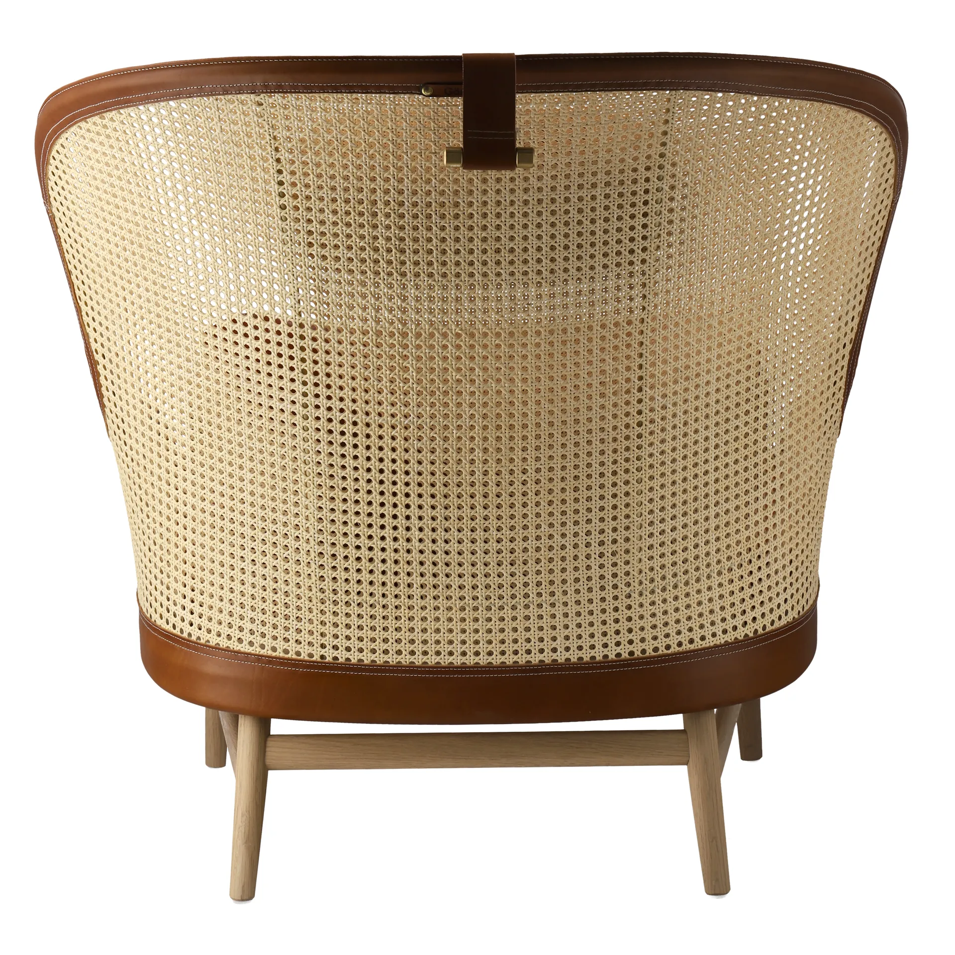 Fauteuil Dandy, Chêne naturel - cuir Tärnsjö cognac Gärsnäs