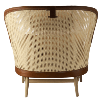 Fauteuil Dandy - Chêne naturel - cuir Tärnsjö cognac - Gärsnäs