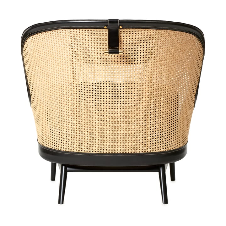 Fauteuil Dandy, Hêtre-sv paris-tärnsjö cuir noir Gärsnäs