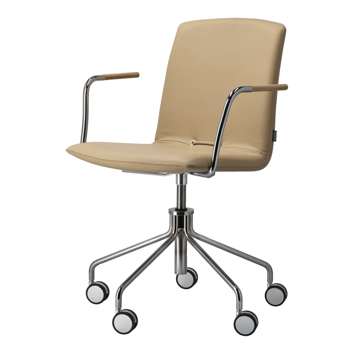 Fauteuil Day pivotant chromé - Chêne-natural-H&S-elmosoft 02119 - Gärsnäs