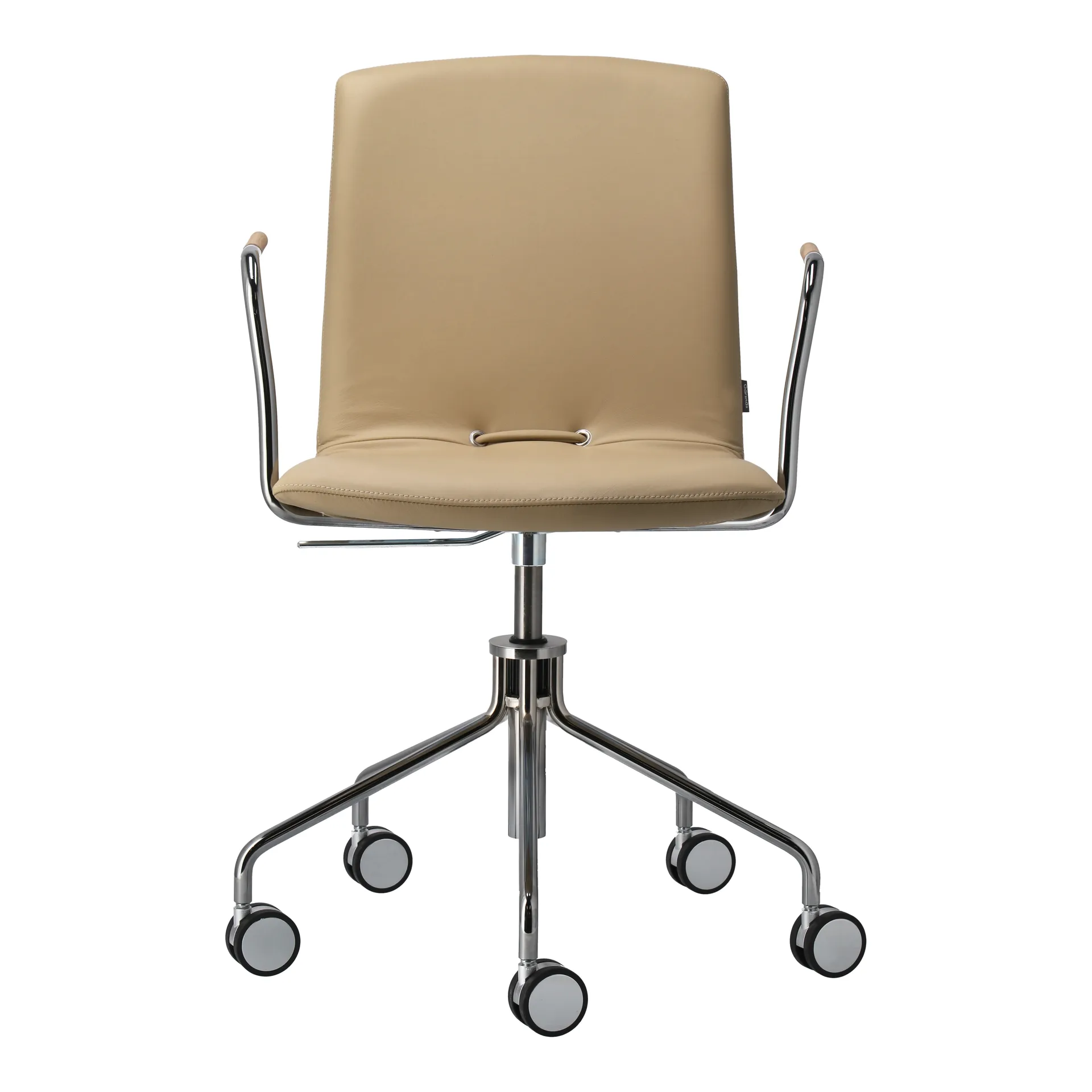 Fauteuil Day pivotant chromé, Chêne-natural-H&S-elmosoft 02119 Gärsnäs
