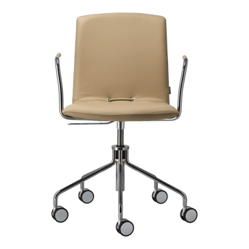 Fauteuil Day pivotant chromé - Chêne-natural-H&S-elmosoft 02119 - Gärsnäs