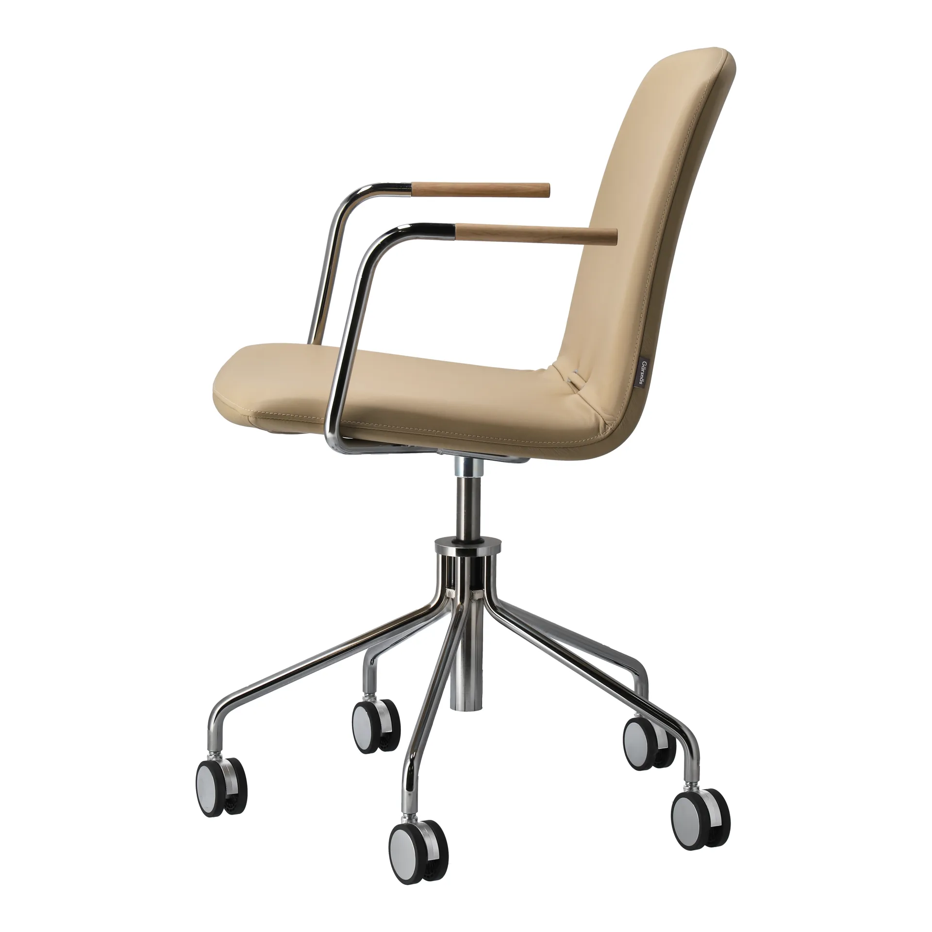 Fauteuil Day pivotant chromé, Chêne-natural-H&S-elmosoft 02119 Gärsnäs