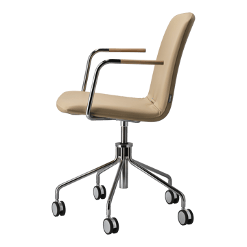 Fauteuil Day pivotant chromé - Chêne-natural-H&S-elmosoft 02119 - Gärsnäs