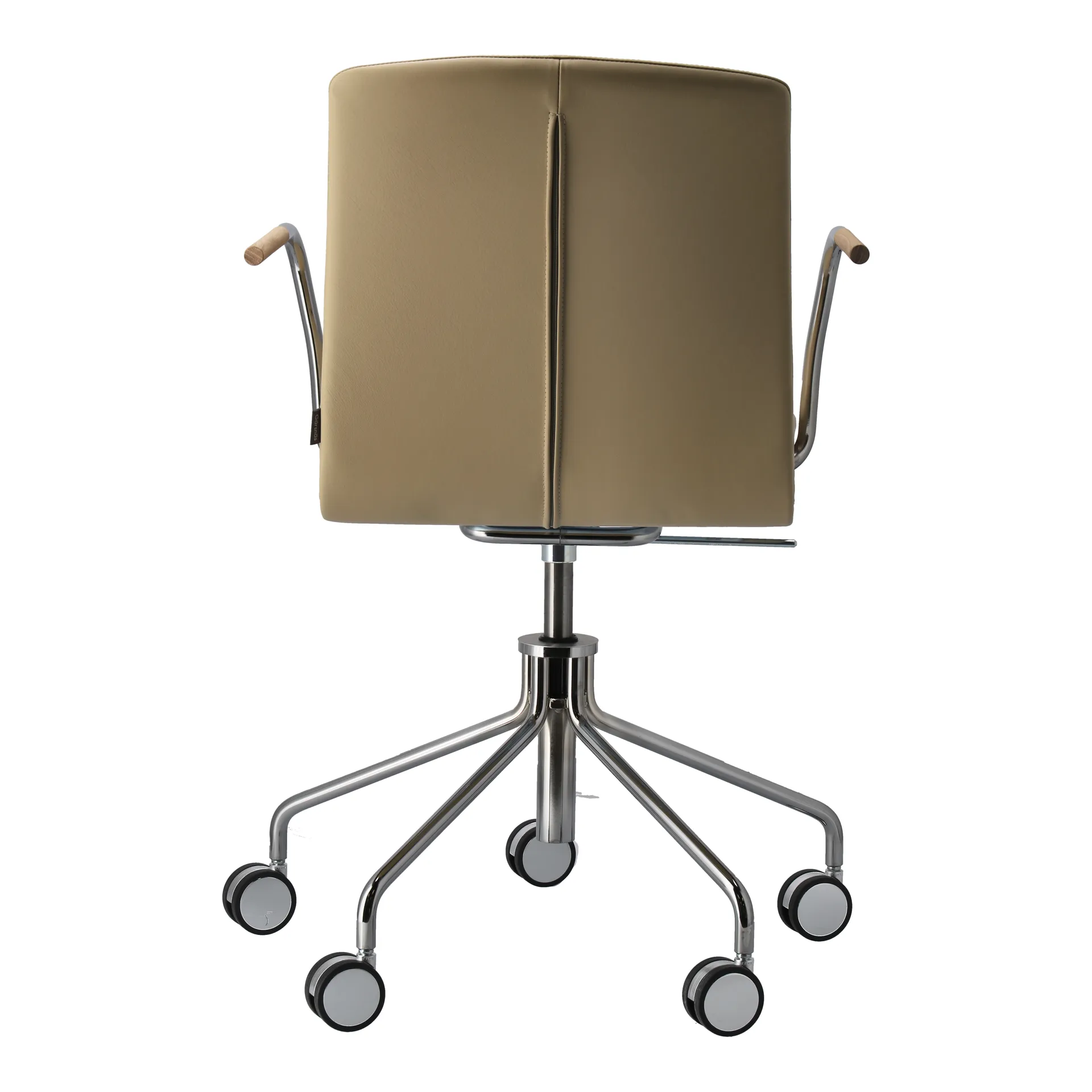 Fauteuil Day pivotant chromé, Chêne-natural-H&S-elmosoft 02119 Gärsnäs