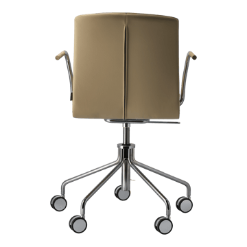 Fauteuil Day pivotant chromé - Chêne-natural-H&S-elmosoft 02119 - Gärsnäs