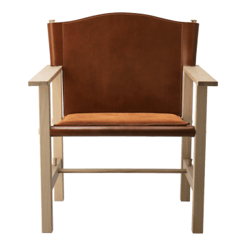 Fauteuil Ferdinand - Chêne non traité - cuir Tärnsjö cognac - Gärsnäs