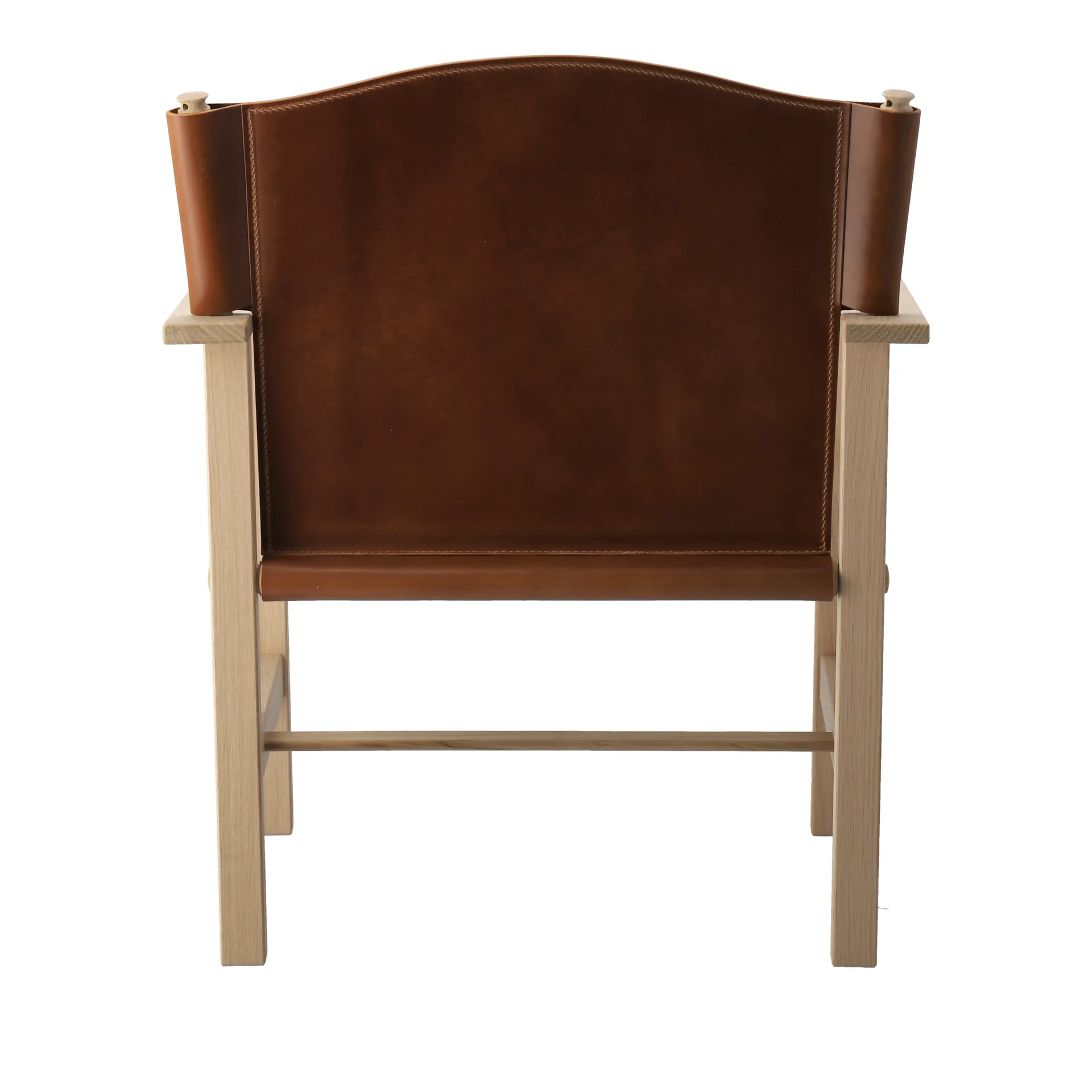 Fauteuil Ferdinand, Chêne non traité - cuir Tärnsjö cognac Gärsnäs