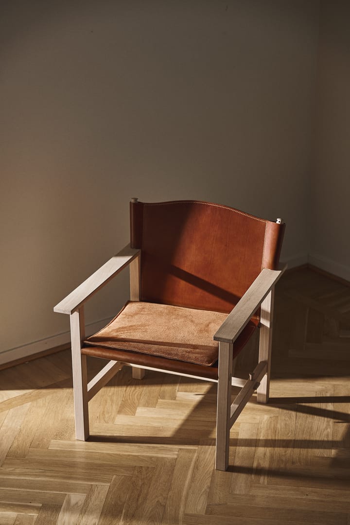 Fauteuil Ferdinand - Chêne non traité - cuir Tärnsjö cognac - Gärsnäs