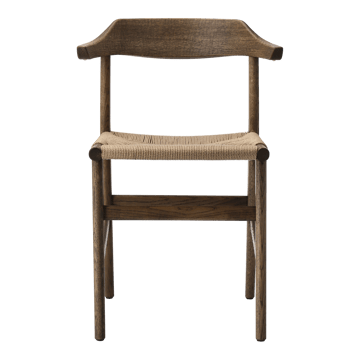 Fauteuil Hedda - Cordon papier noir Chêne-nature - Gärsnäs